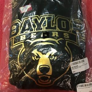NCAA Baylor Bears Mascot Foil L S Fleece Hoodie M